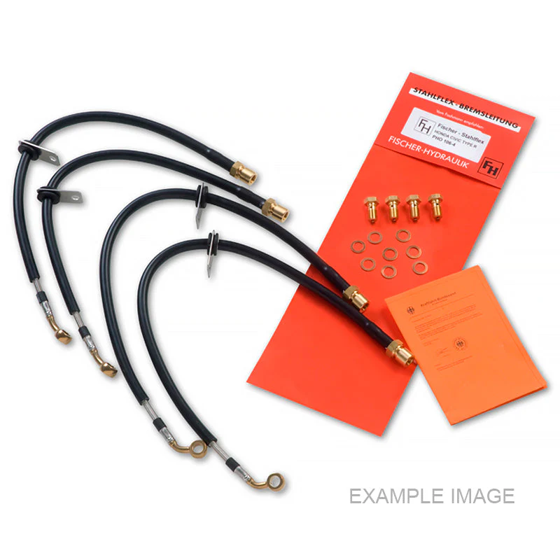 Fischer Stahlflex - Kit tubi freno per Fiat 127
