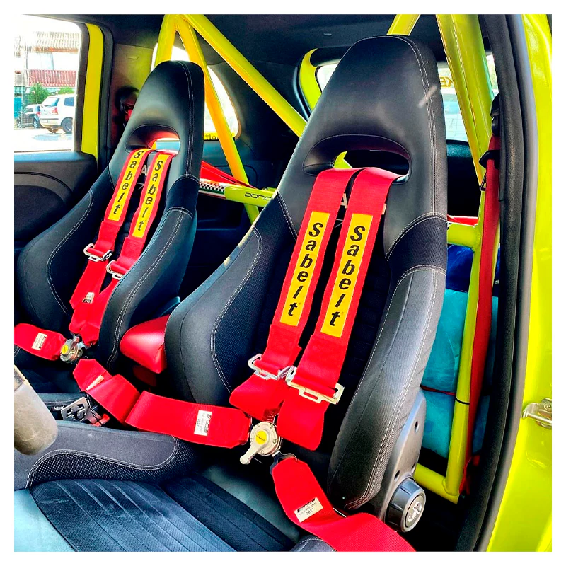 Sabelt - Kit cinture DX+SX x Abarth 500/595/695 (red) - immagine 3